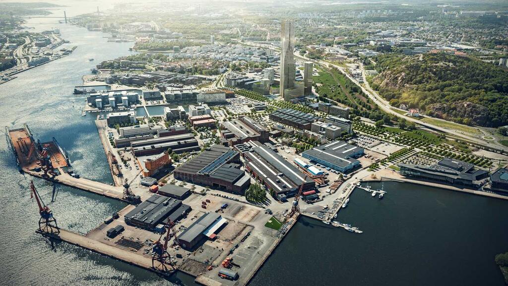 Pågående och planerade fastighetsprojekt på Lindholmen Science Park. Bild: Serneke